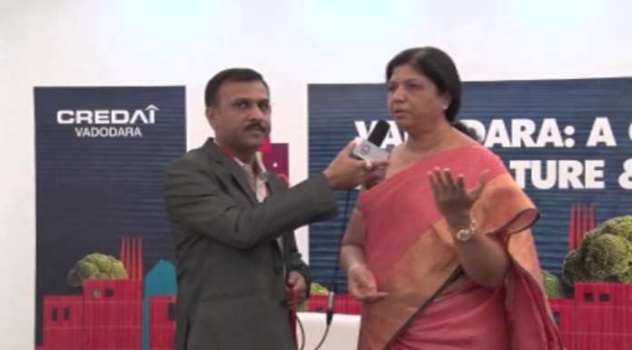 An Interview of MP Smt. Ranjanben Bhatt at CREDAI Vadodara Property Carnival on 10th Jan, 2016