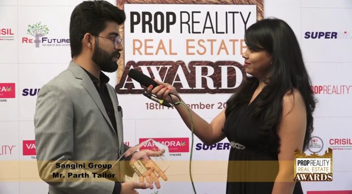 PROPREALITY REAL ESTATE AWARD SHOW:- An Interview of MR. PARTH TAILOR, SANGINI GROUP, SURAT.