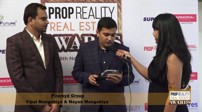 PROPREALITY REAL ESTATE AWARD SHOW:- An Interview of MR. VIPUL MANGUKIYA, PIRAMYD GROUP, SURAT.
