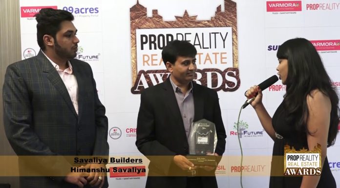 PROPREALITY REAL ESTATE AWARD SHOW:- An Interview of KRISH ATULYA, SAVALIYA GROUP, AHMEDABAD.
