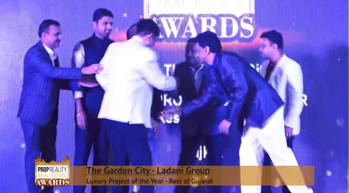Winner of Prop Reality Real Estate Awards 2017- LADANI ASSOCIATE, RAJKOT.