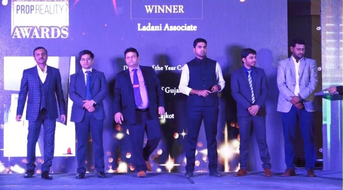 Winner of Prop Reality Real Estate Awards 2017- LADANI ASSOCIATE, RAJKOT.