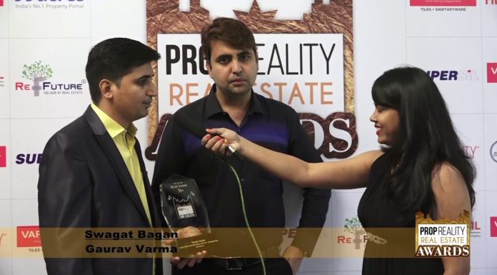 PROPREALITY REAL ESTATE AWARD SHOW: – An Interview of MR. GAURAV VARMA, SWAGAT GROUP, AHMEDABAD.
