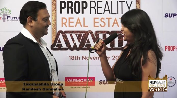 PROPREALITY REAL ESTATE AWARD SHOW:- An Interview of MR. KAMLESH GONDALIYA,TAKSHASHILA GROUP, A’BAD.