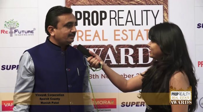 PROPREALITY REAL ESTATE AWARD SHOW:- An Interview of MANISH PATEL, VINAYAK CORPORATION, AHMEDABAD.